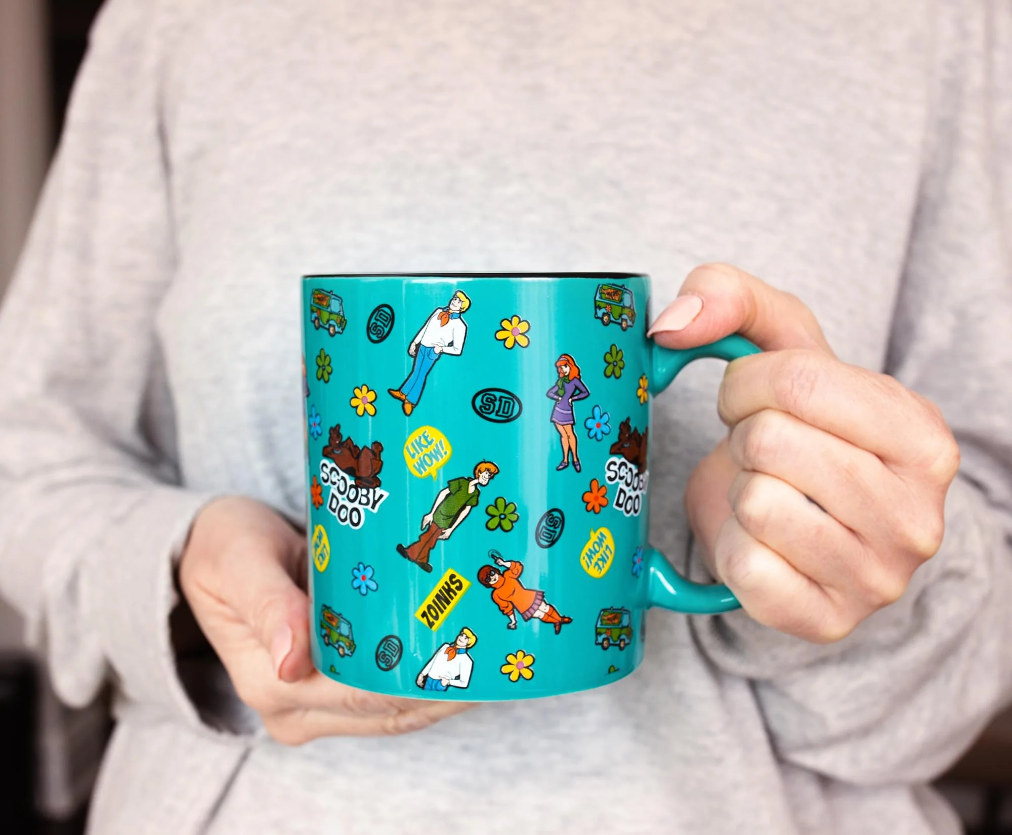 Scooby-Doo Sticker Pattern Ceramic Mug | Holds 20 Ounces - Image 2